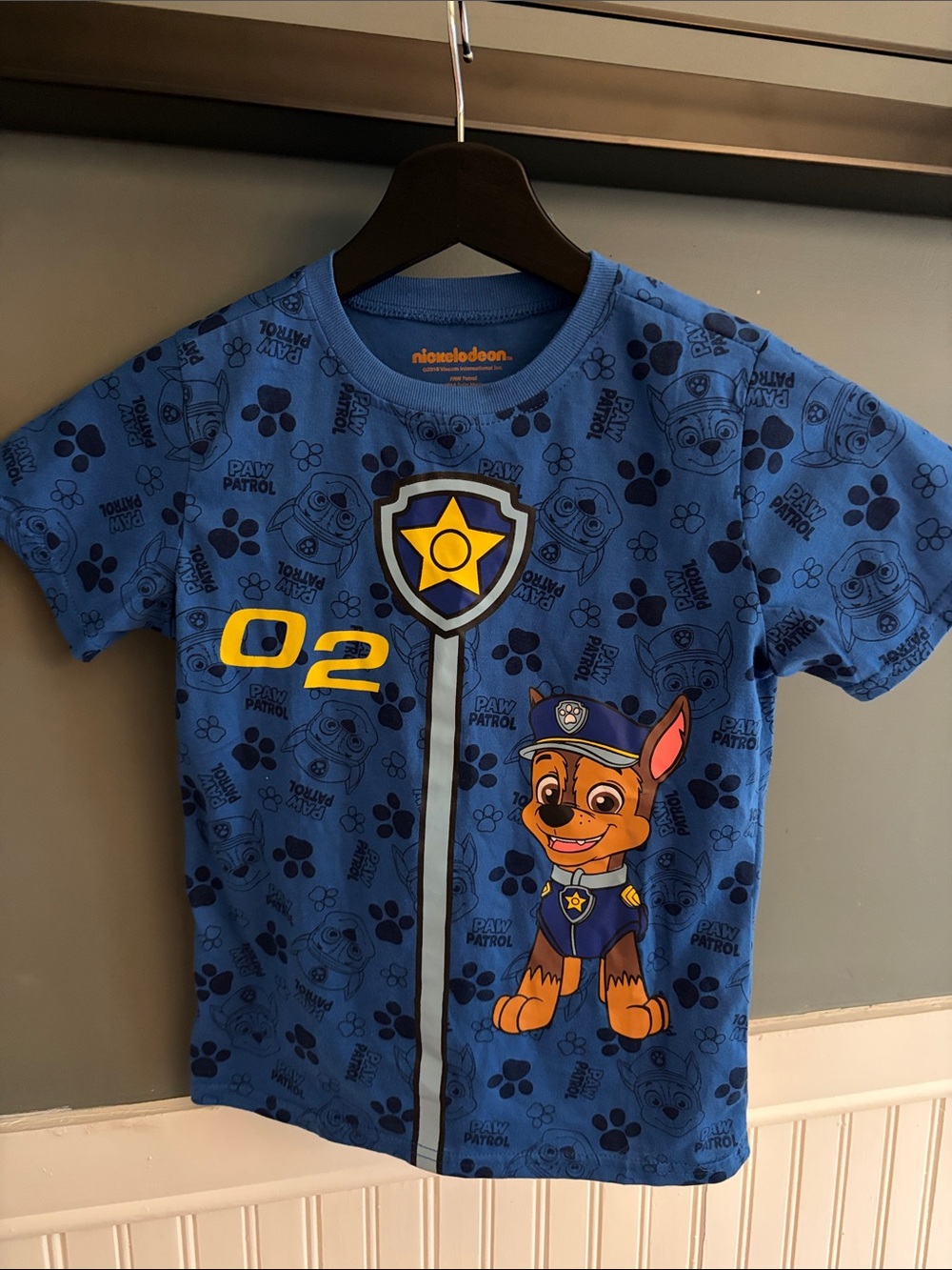 Paw Patrol Chase Youth Tshirt size 6